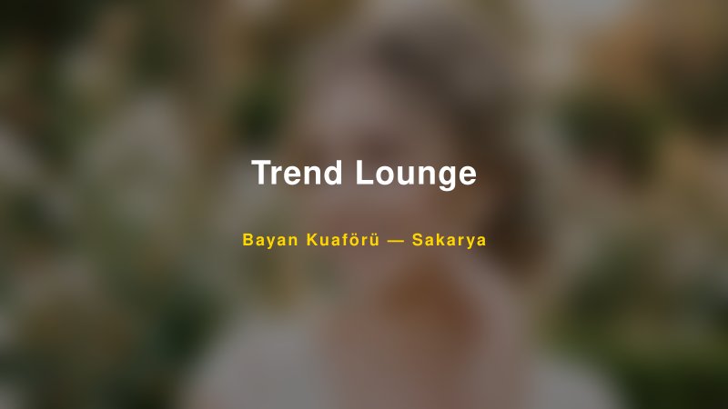 Trend Lounge — Sakarya Kır Düğünü Mekanı Rehberi — 1